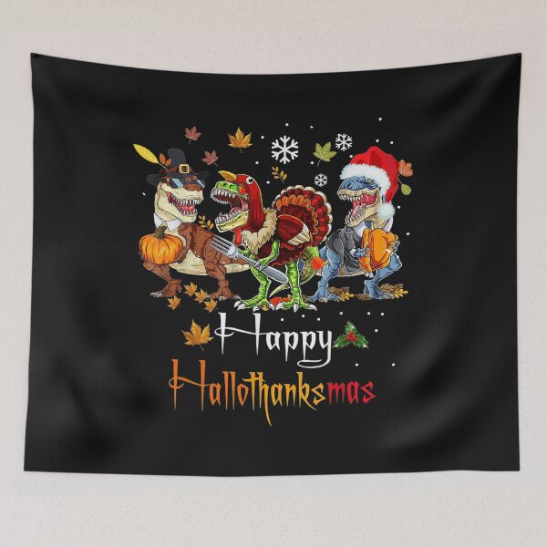 Item preview, Happy Hallothanksmas Dinosaurs T Rex Turkey Costume  designed and sold by jeffiechalupa.