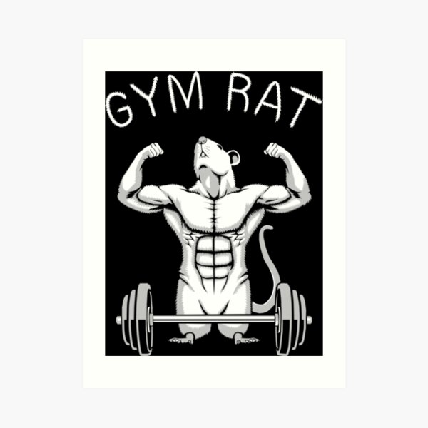  Gym Rat Vintage Whiskey Label Bodybuilding Gym Workout