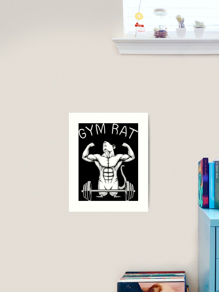 GYM RAT, WORKOUT :) | Art Board Print