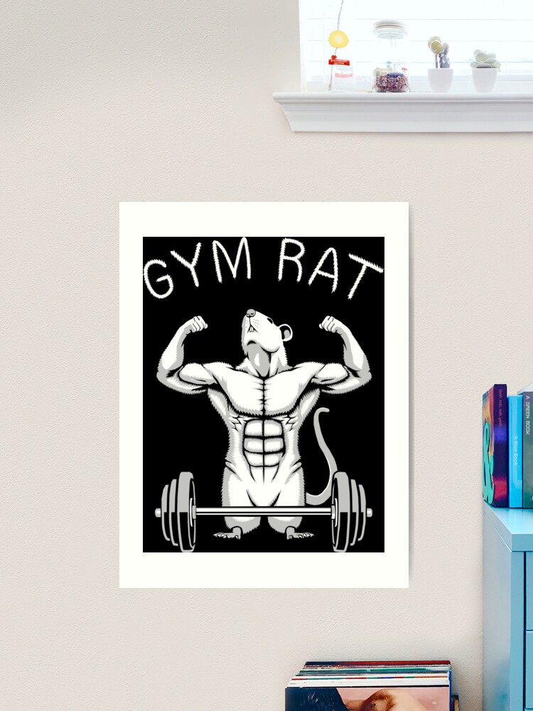 Gym Rats With Text Art Print -  Israel