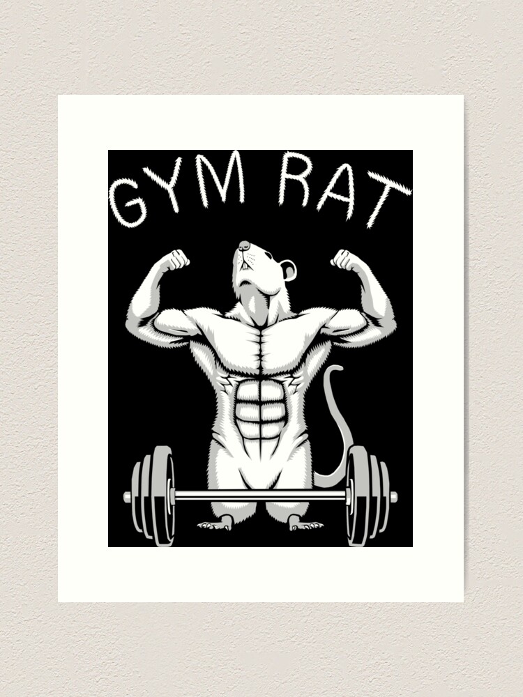 GYM RAT, WORKOUT :) | Art Board Print