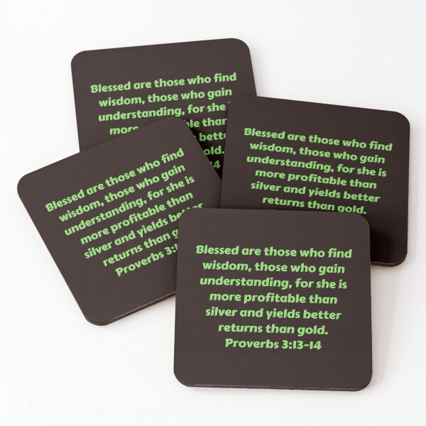 Item preview, Bible Verse Proverbs 3:13-14 designed and sold by Prayingwarrior.