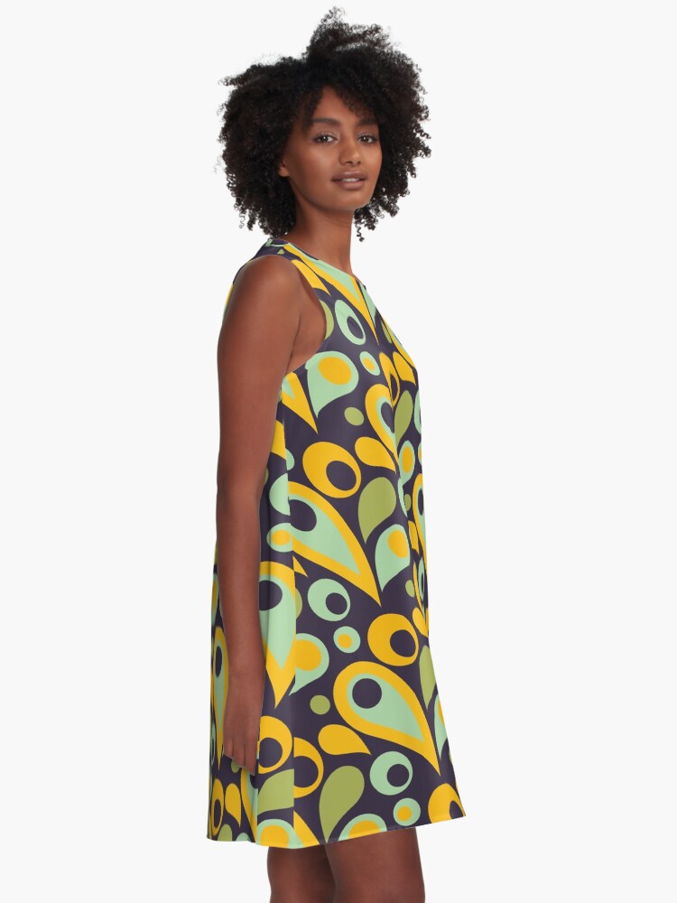 Alternative Ansicht von Retro Parsley Summer Pattern A-Linien Kleid