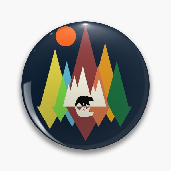 Item preview, Geometrical Mountain Bear designed and sold by AbhishekRastogi.