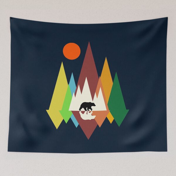 Item preview, Geometrical Mountain Bear designed and sold by AbhishekRastogi.