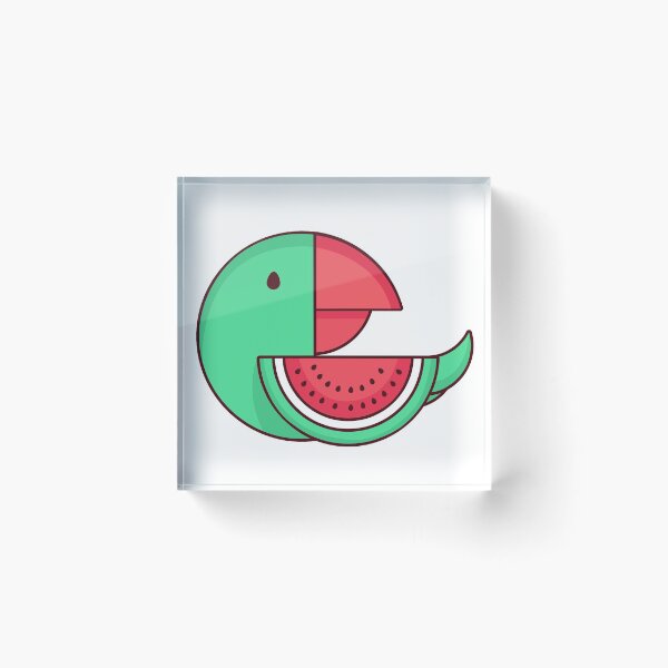 Item preview, watermelon bird designed and sold by Heytoucan.
