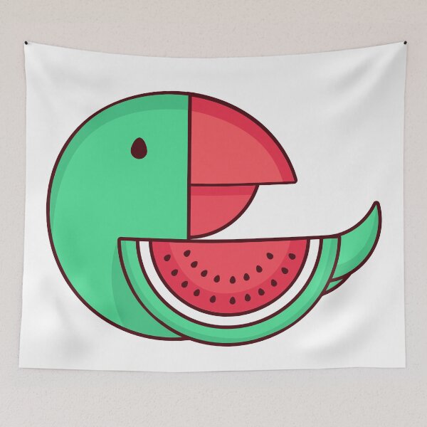 Item preview, watermelon bird designed and sold by Heytoucan.