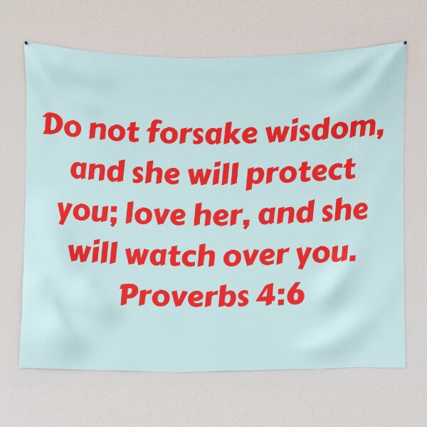 Item preview, Bible Verse Proverbs 4:6 designed and sold by Prayingwarrior.