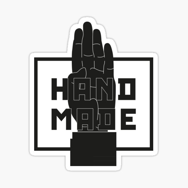 HAND MADE / Minimal Design Art Sticker