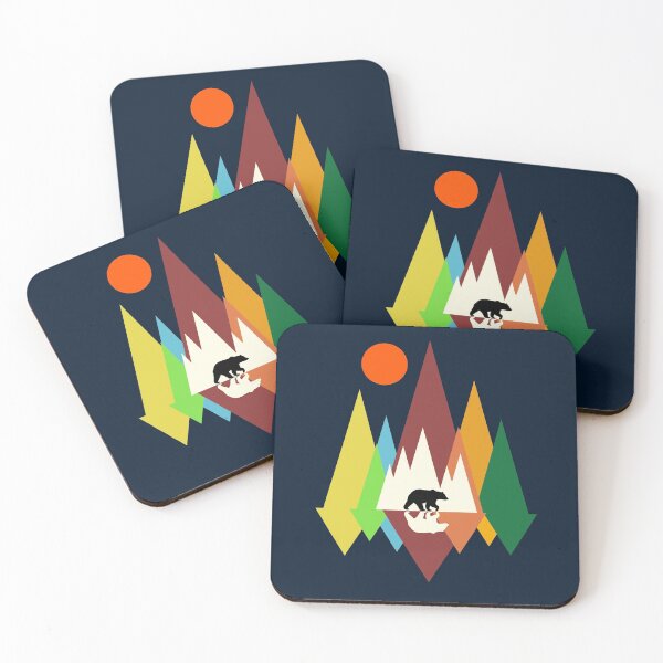Item preview, Geometrical Mountain Bear designed and sold by AbhishekRastogi.