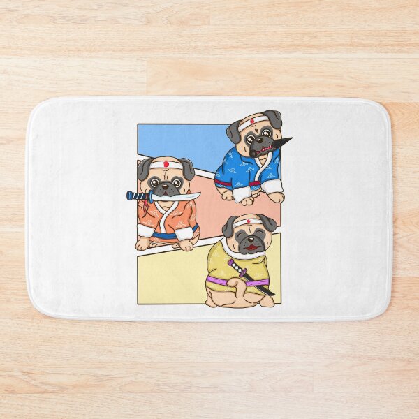 Item preview, Three Pug Samurai designed and sold by Kimprut.