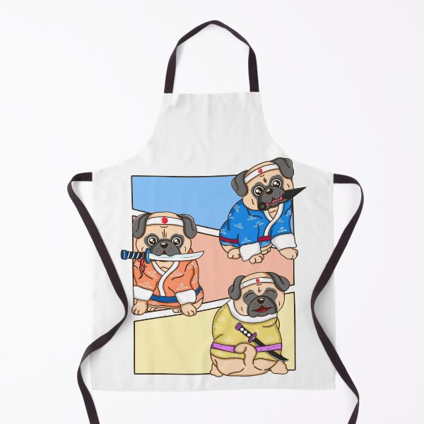 Item preview, Three Pug Samurai designed and sold by Kimprut.