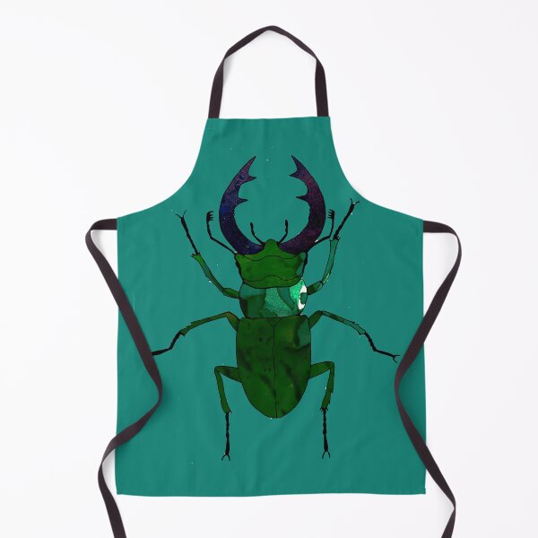 Item preview, Dark Green Beetle. Woodlands purple insects. designed and sold by ZheltakovaIana.