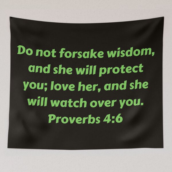 Item preview, Bible Verse Proverbs 4:6 designed and sold by Prayingwarrior.