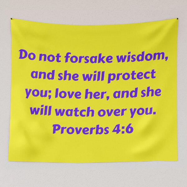 Item preview, Bible Verse Proverbs 4:6 designed and sold by Prayingwarrior.