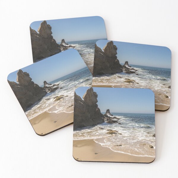 Item preview, Lacy Sea Foam and Jagged Rocks - Corona Del Mar Beach Orange County California designed and sold by Georgia Mizuleva.