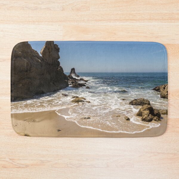Item preview, Lacy Sea Foam and Jagged Rocks - Corona Del Mar Beach Orange County California designed and sold by Georgia Mizuleva.