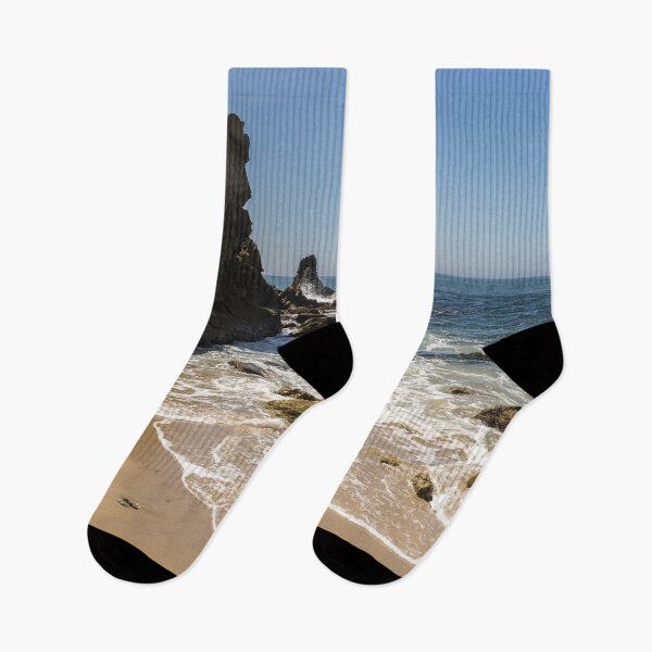 Item preview, Lacy Sea Foam and Jagged Rocks - Corona Del Mar Beach Orange County California designed and sold by Georgia Mizuleva.