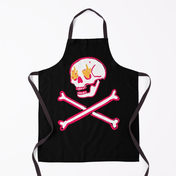 Item preview, Pink Skull Fire Eyes Skeleton Vaporwave with crossed Bones designed and sold by trajeado14.