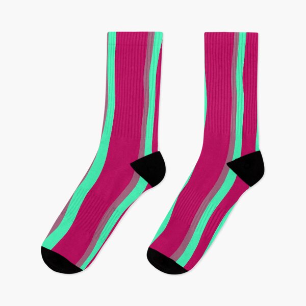 Item preview, Pink and green gradient French stripes  vertical stripes  designed and sold by Tanuja  Sharma.