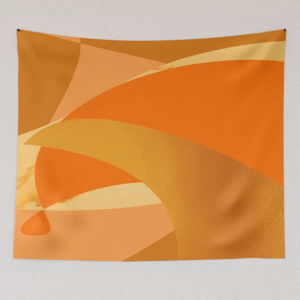 Item preview,  Mix and match. Retro textured bright tangerine mandarin orange - simple and st designed and sold by Caroline Laursen.