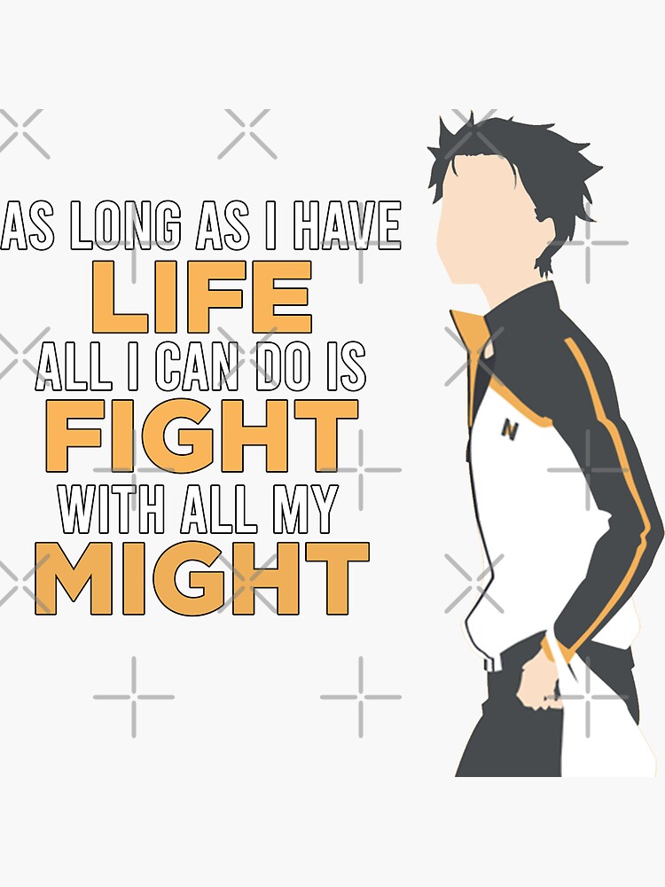 "Subaru ReZero Inspirational Quote" Sticker for Sale by TheOtakuZone