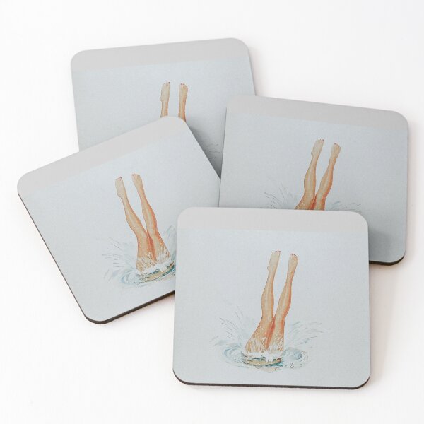 Item preview, Vintage 1950's Diving Ad Chic Minimalist designed and sold by apopofbeauty.
