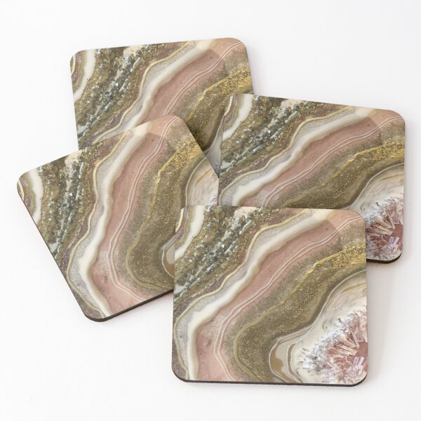 Item preview, Green and pink nude colors marble print designed and sold by HadeeeeL.