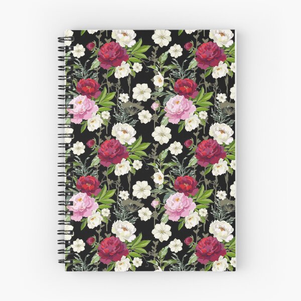 Item preview, patterns with peonies designed and sold by Vasmilart.