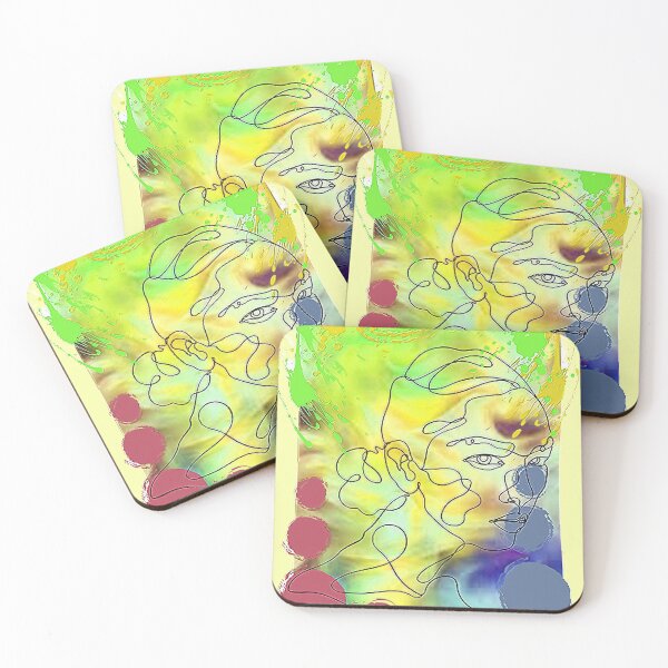 Item preview,  Graphic Pshychedelic Linear Womans Face, nr 2, Trippy Psychedelic Arte Abstracto designed and sold by Adri Barnard.