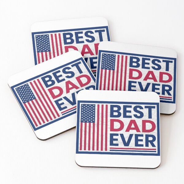 Item preview, Best Dad Ever With Us American Flag designed and sold by sam0471.