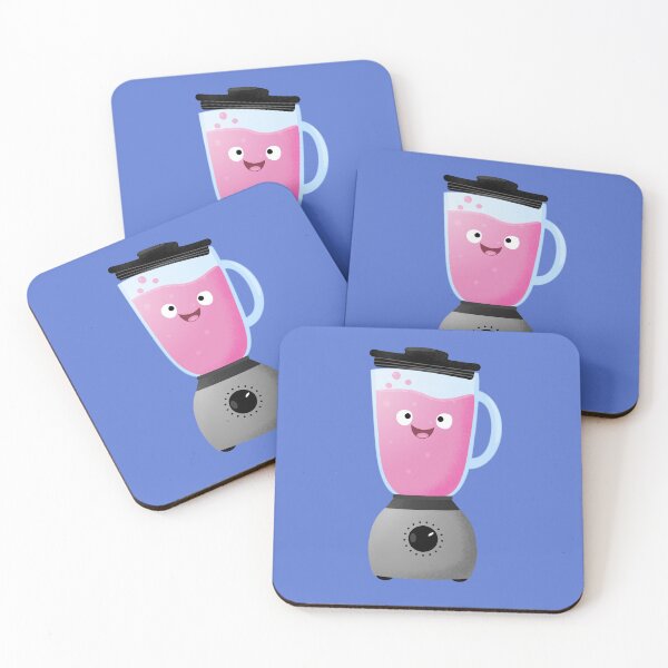 Item preview, Cute happy food blender kitchen appliance cartoon designed and sold by FrogFactory.