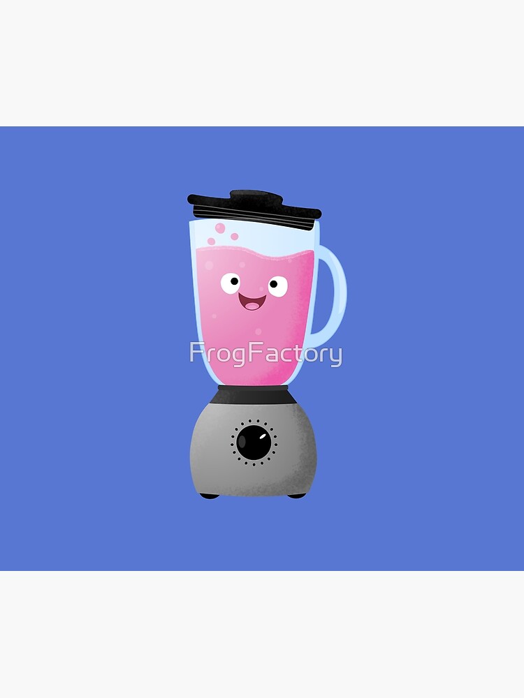 Cute happy food blender kitchen appliance cartoon | Sticker