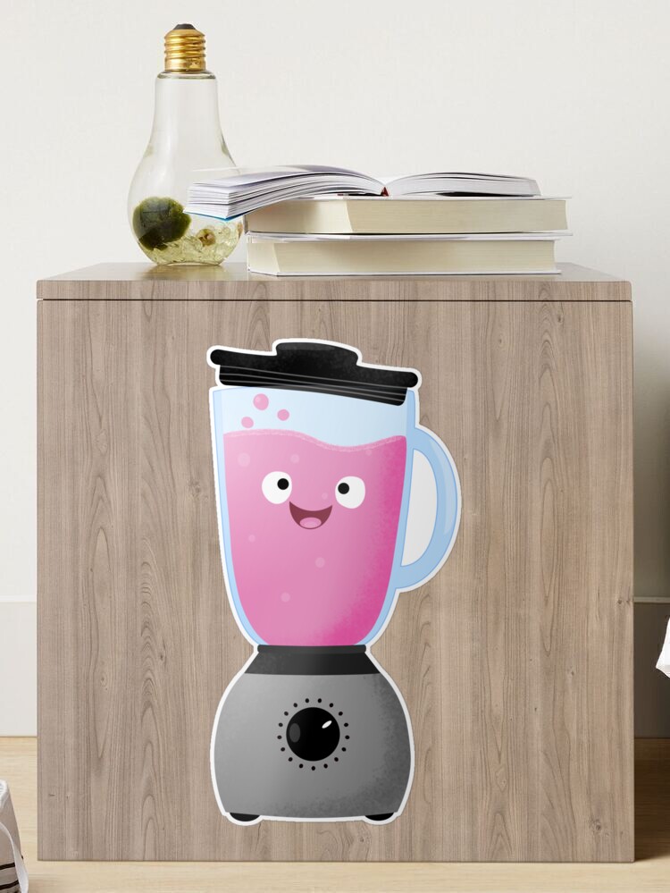 Cute happy food blender kitchen appliance cartoon | Art Board Print