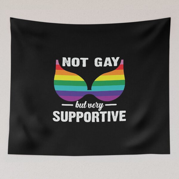 Item preview, Not gay but very supportive designed and sold by K-icon.