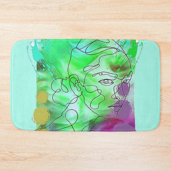 Item preview,  Graphic Pshychedelic Linear Womans Face, nr 3, Trippy Psychedelic Arte Abstracto designed and sold by Adri Barnard.