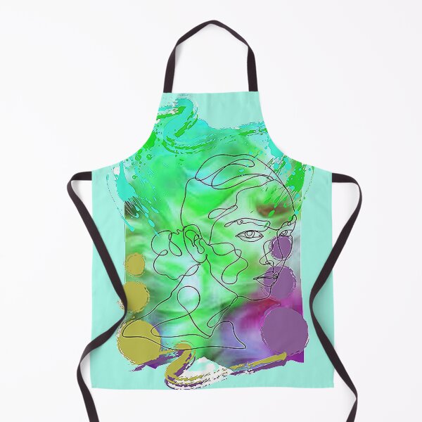 Item preview,  Graphic Pshychedelic Linear Womans Face, nr 3, Trippy Psychedelic Arte Abstracto designed and sold by Adri Barnard.