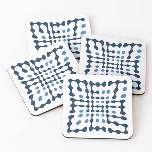 Item preview, Warped Metaballs Typography (Blue) designed and sold by John Uttley.