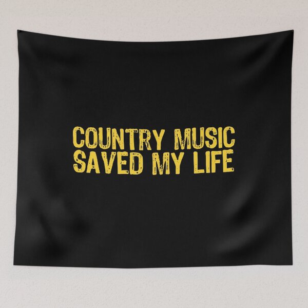 Item preview, Country Music Saved My Life designed and sold by The "I Love Everything" Shop.