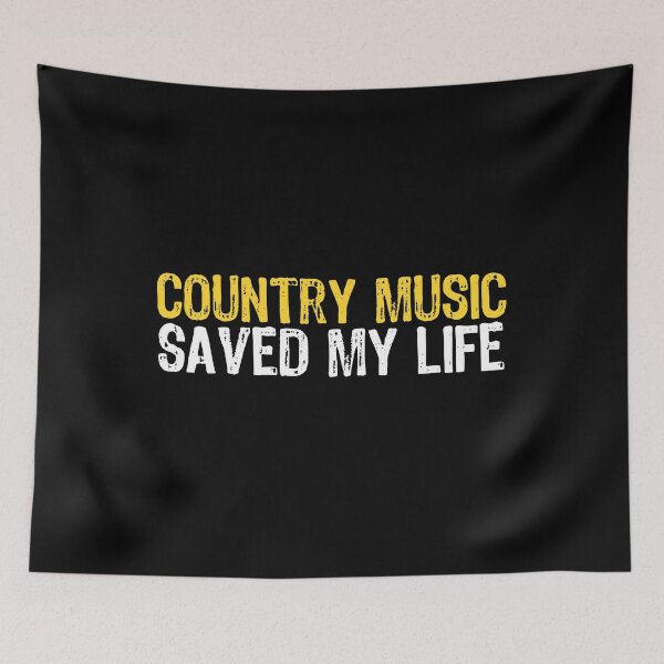 Item preview, Country Music Saved My Life designed and sold by The "I Love Everything" Shop.