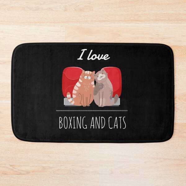 Item preview, I Love Boxing And Cats Shirt designed and sold by Bold Habit Co..