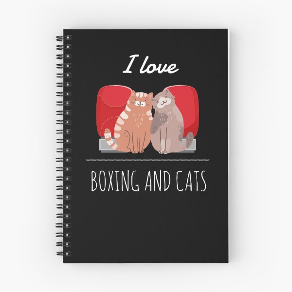 Item preview, I Love Boxing And Cats Shirt designed and sold by Bold Habit Co..