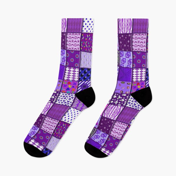 Item preview, Patchwork Quilt in Purple designed and sold by TerenceLacey.