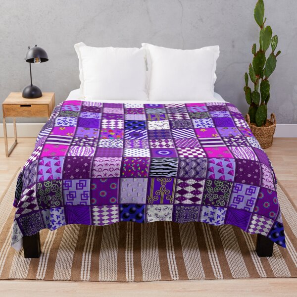 Item preview, Edredón Patchwork Morado designed and sold by TerenceLacey.