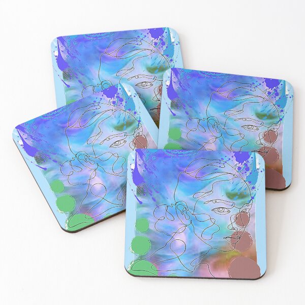 Item preview, Graphic Pshychedelic Linear Womans Face, nr 4, Trippy Psychedelic Arte Abstracto designed and sold by Adri Barnard.