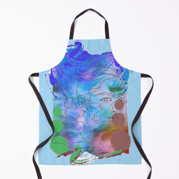 Item preview, Graphic Pshychedelic Linear Womans Face, nr 4, Trippy Psychedelic Arte Abstracto designed and sold by Adri Barnard.