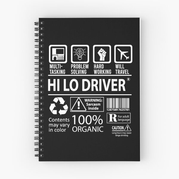 Item preview, Hi Lo Driver T Shirt - Multitasking Job Gift Item Tee designed and sold by hlleone803.