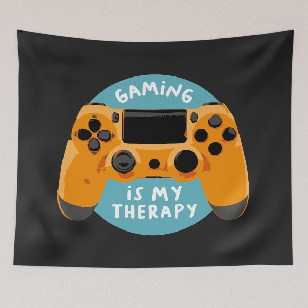 Item preview, Gaming Is My Therapy Quote In Orange designed and sold by Fotografille.