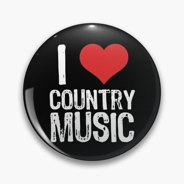Item preview, I Love Country Music designed and sold by The "I Love Everything" Shop.