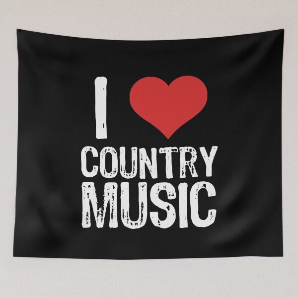 Item preview, I Love Country Music designed and sold by The "I Love Everything" Shop.